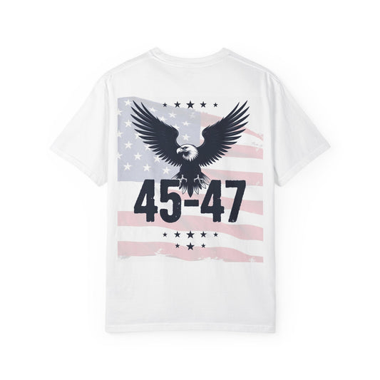 Faith, Family, Freedom T-Shirt — 45-47 Eagle Patriotic Tee