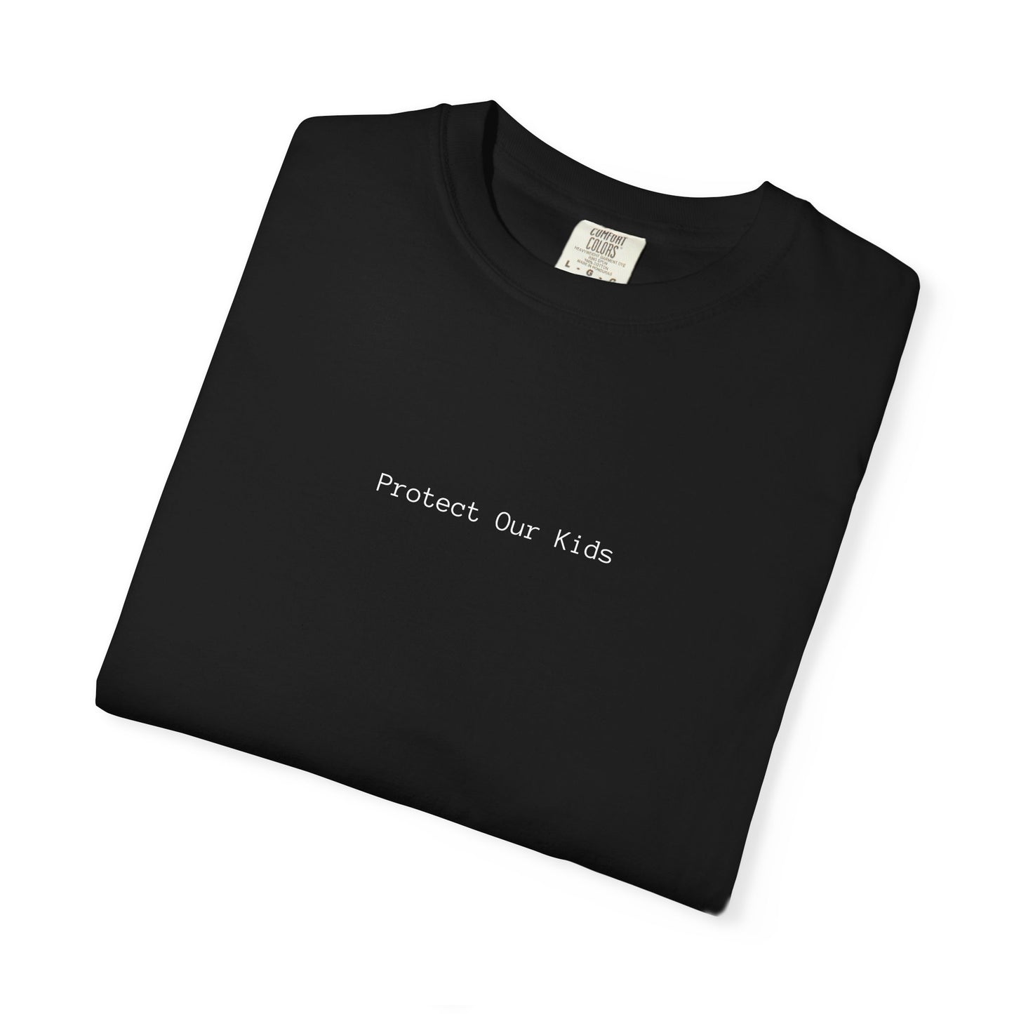 Protect Our Kids T-Shirt — American Flag Family Silhouette Tee