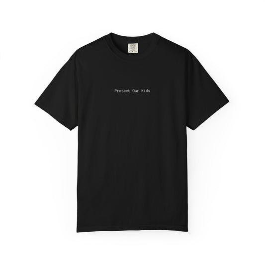 Protect Our Kids T-Shirt — American Flag Family Silhouette Tee